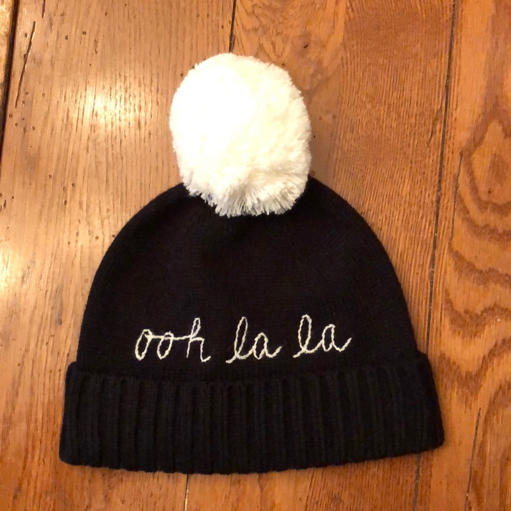 NWT - Kate Spade "Ooh La La" Pom Pom Beanie - Picture 1 of 5